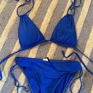 Ralph Lauren Cobalt Bikini Set Small